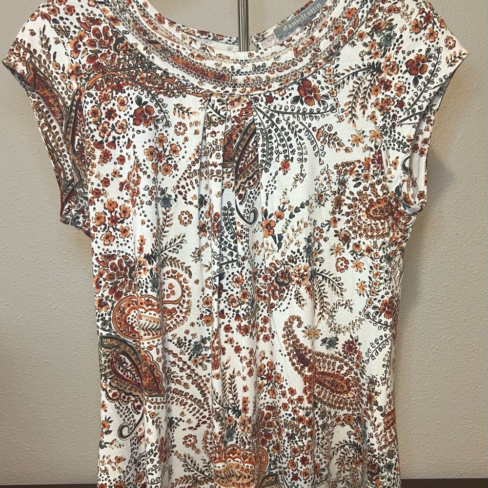 Floral Paisley Print Women's Top